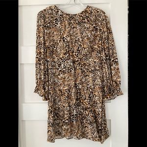 Aritzia Wilfred Leopard Print Mini Dress